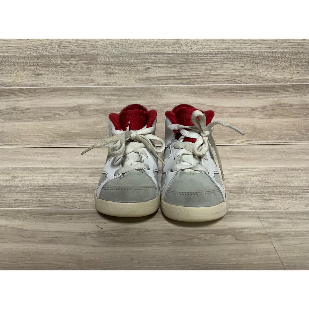 NIKE AIR JORDAN 6 VI RETRO ALTERNATE RED WHITE SHOES 384667-113 7C TODDLER KID